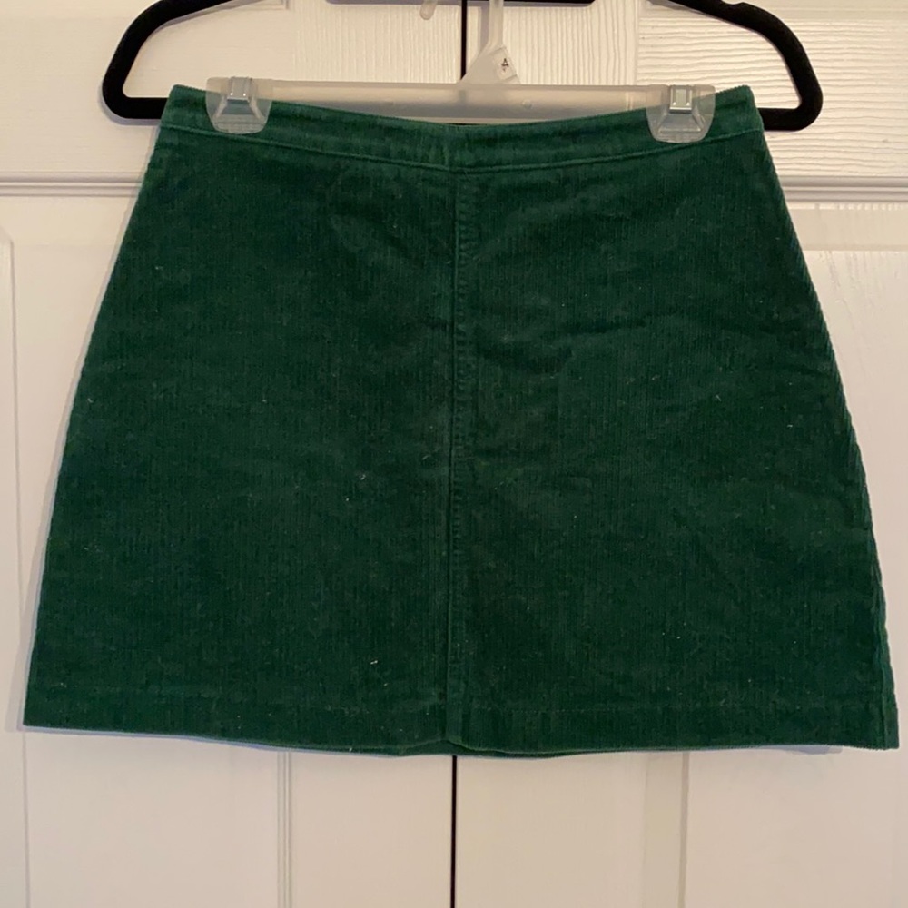 Green corduroy skirt, M, new condition